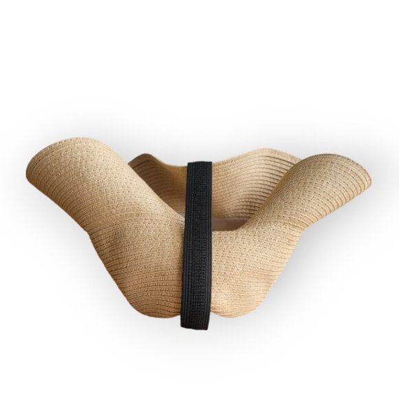 Madewell packable braided straw hat | floppy | beachy | travel | fun | OSFM | - Picture 10 of 11